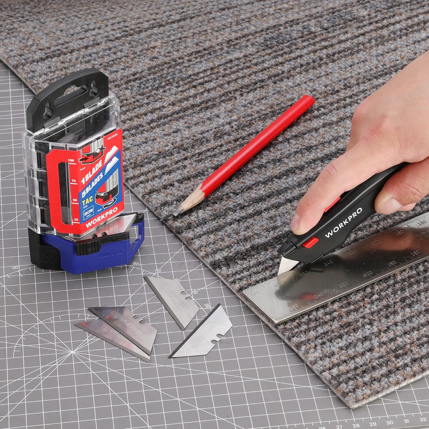 WorkPro - Brandclub - WORKPRO Premium Utility Knife Blades, TAC