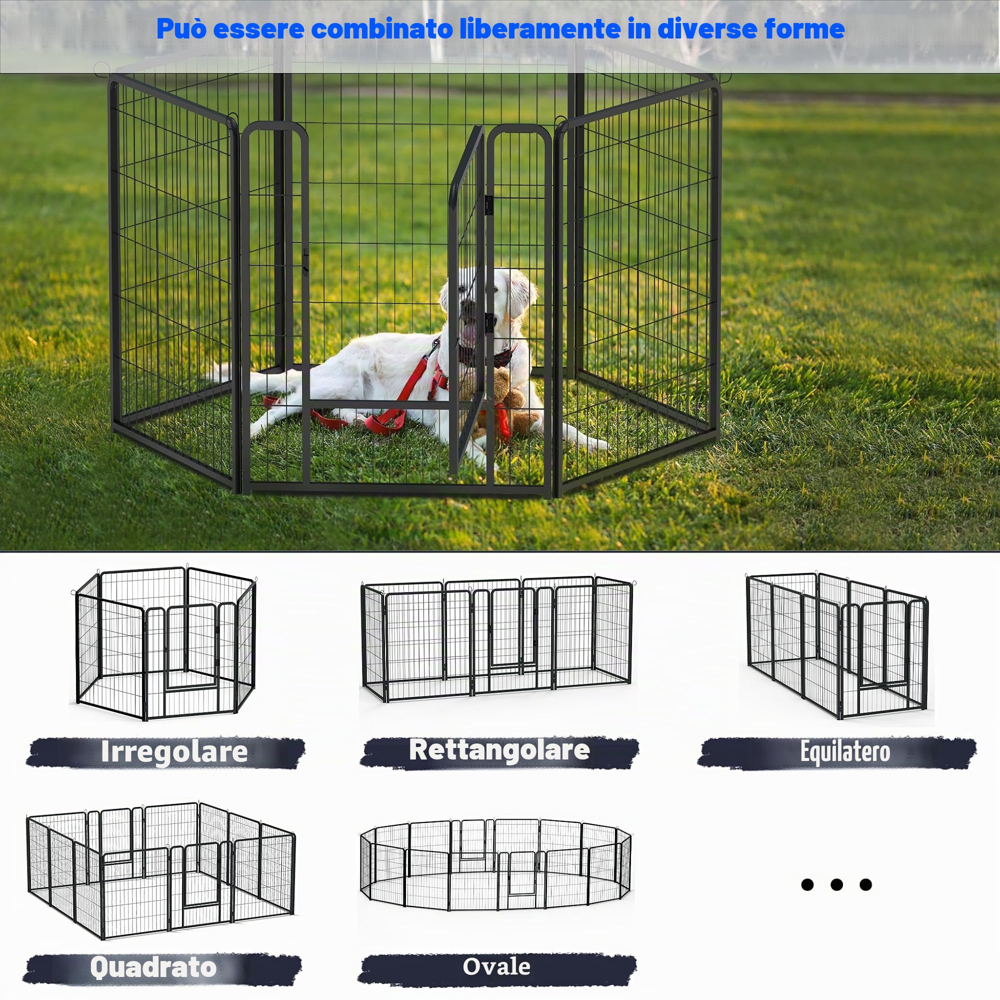 YUENFONG 6 cucchiaini per cuccioli, altezza 80 cm, per cani, conigli, piccoli animali (L, 396 x 65 x 80 cm)