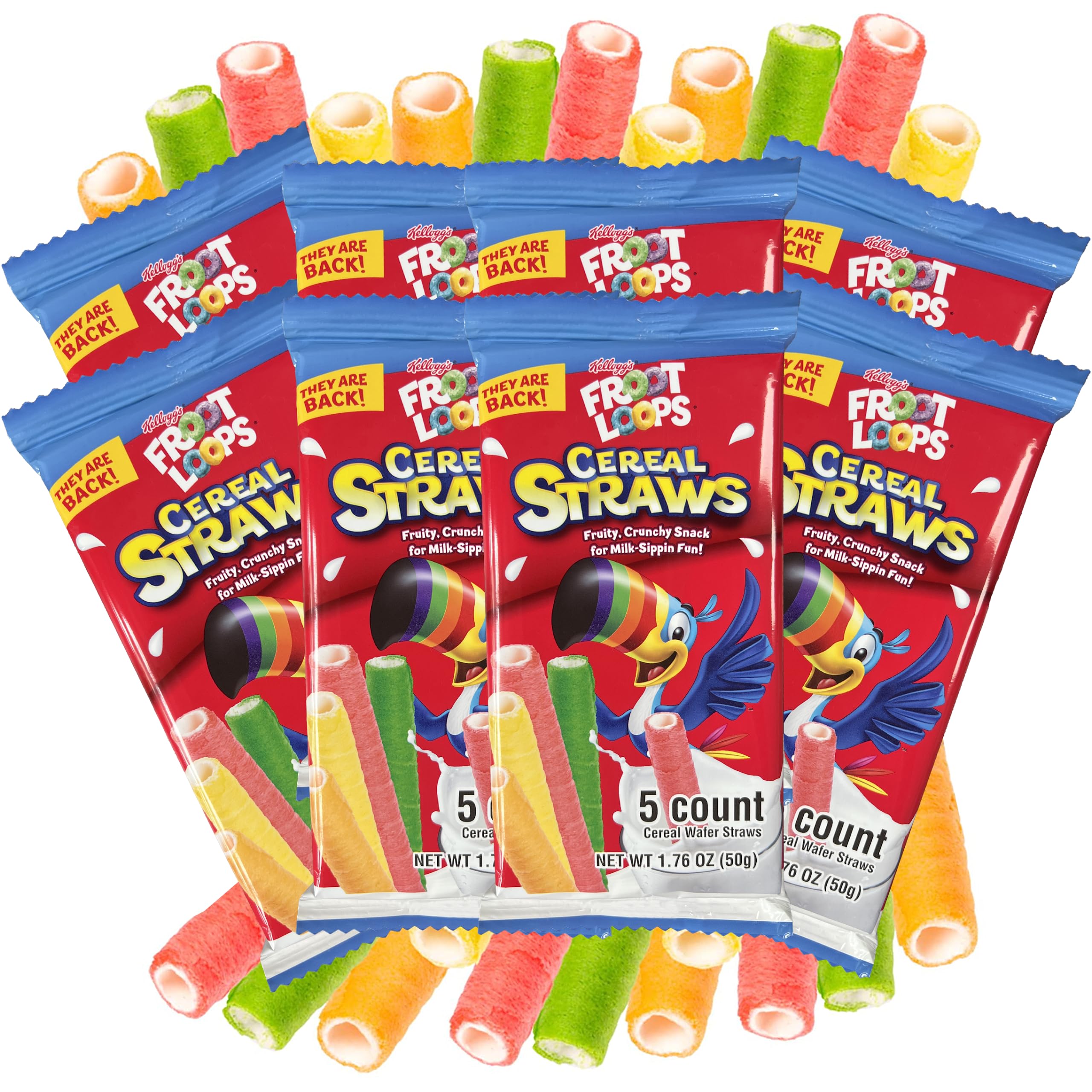 Buy Froot Loops Cereal Straws The Tasty and Fun 90s Snack for Nostalgic Fruit Loop Flavor