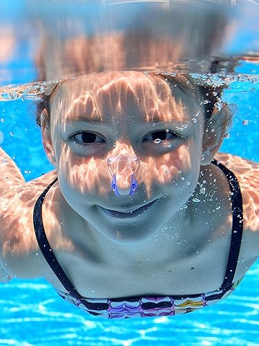 Miniatura 2 de SATINIOR Tapones nasales para natación, clip de nariz, tapón de silicona para natación, surf, protector impermeable para natación y entrenamiento