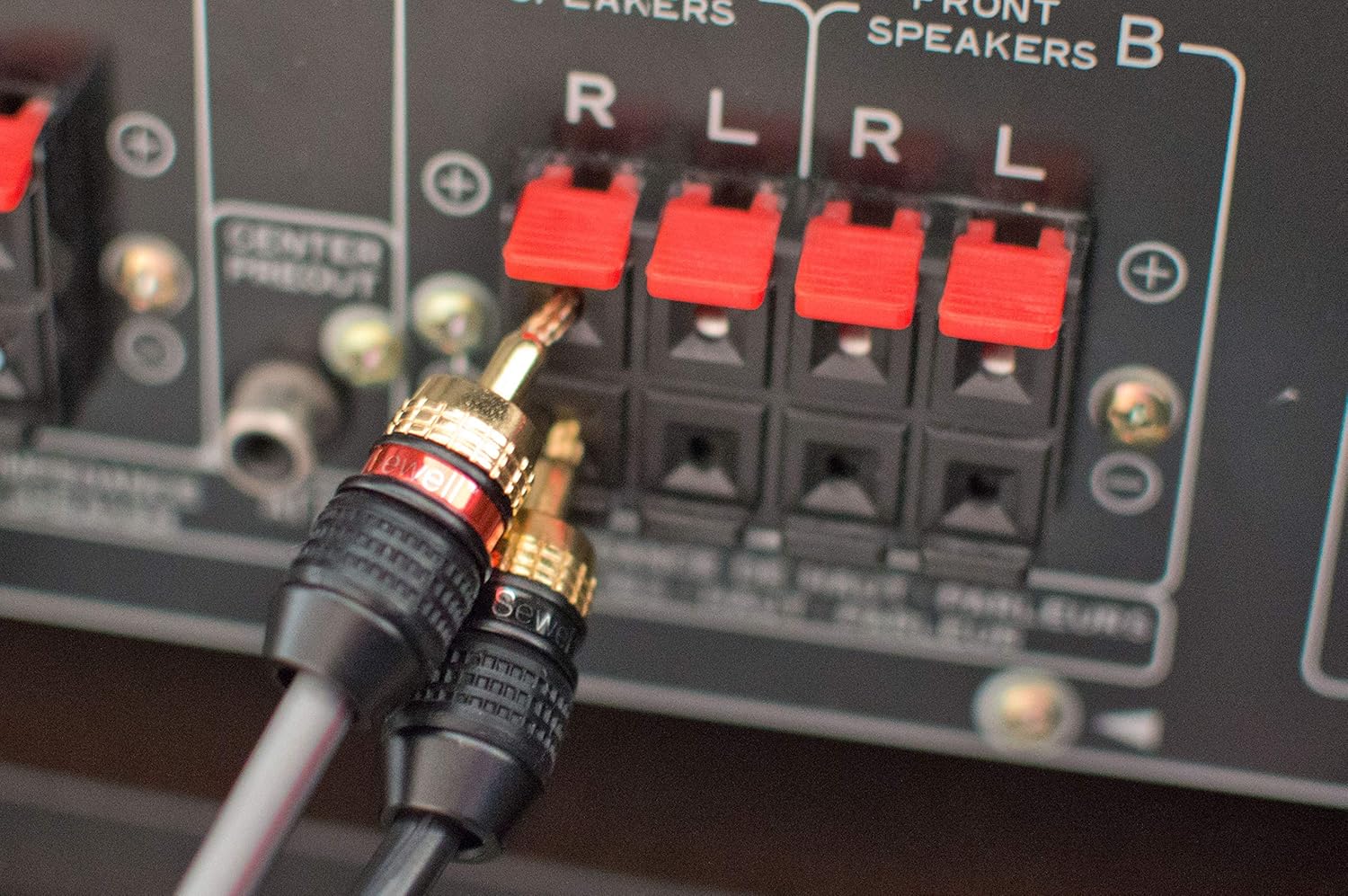 Deadbolt Flex Pin Banana Plugs for Spring Loaded Speaker Terminals, 6 Pairs Gold Plated Plugs - Image 9