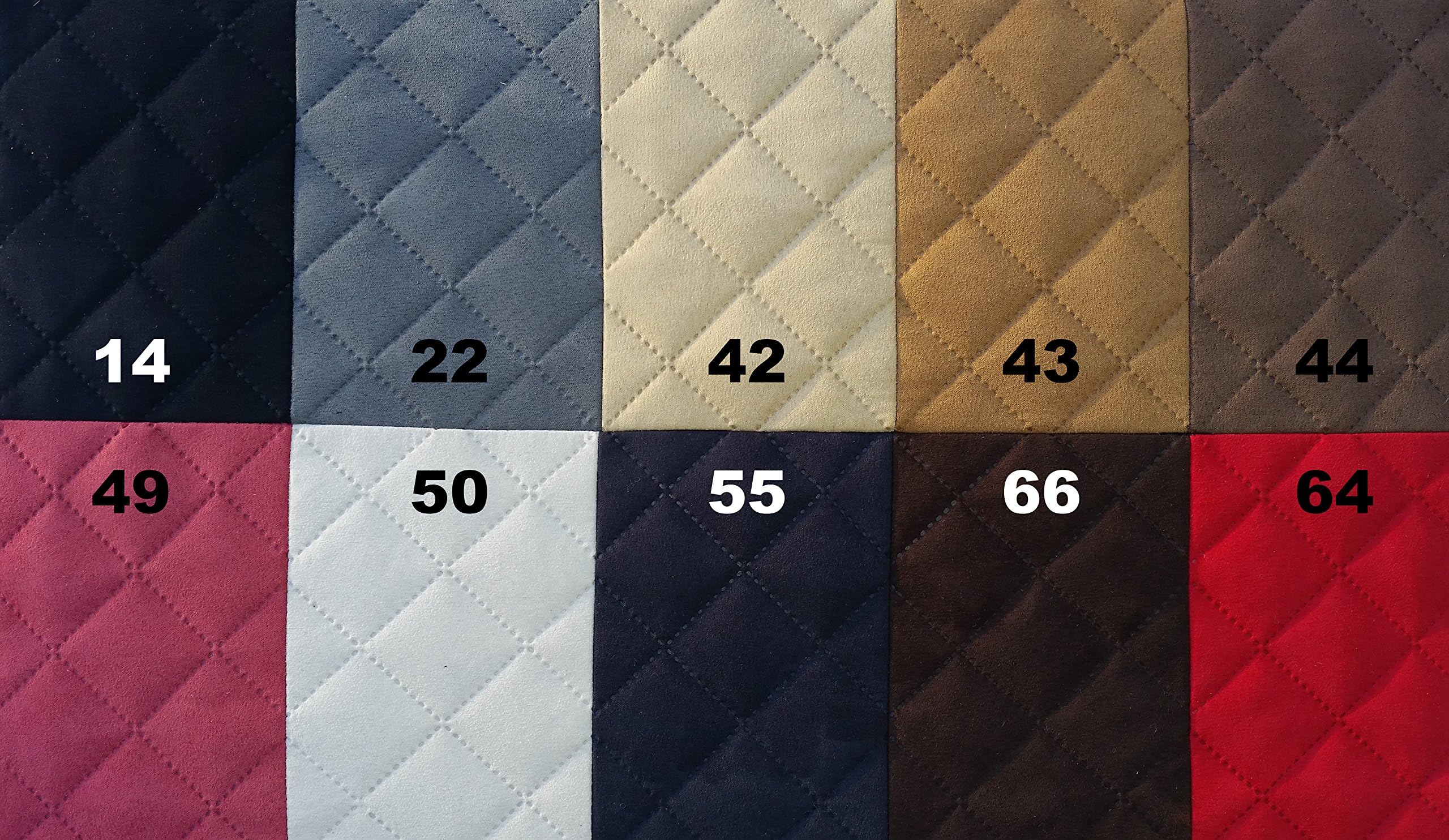 Laminated Polyester Fabric Alcantara Quilted Upholstery Fabric Faux Leather Decorative Fabric Sold by the Metre. 14 Schwarz