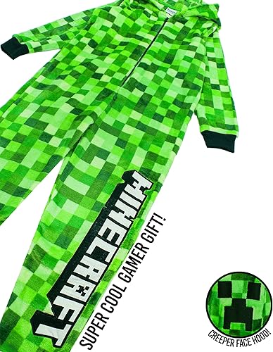 Miniatura 5 de Minecraft Enterizo de enredadera para niños Opciones Bosy and Grirls TNT Camo y Pixels Sleepsuit con capucha Videojuego Loungewear