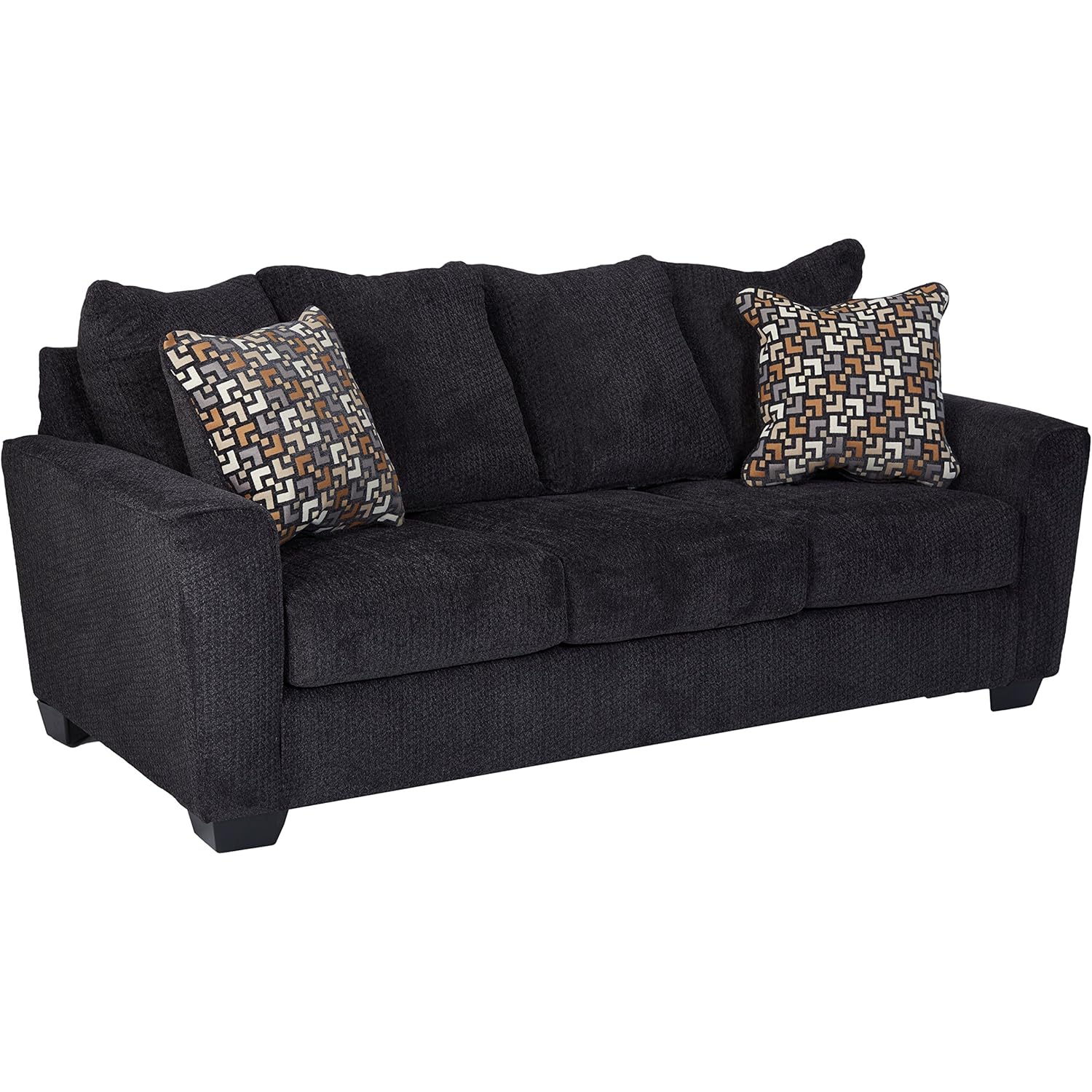 Benchcraft Wixon Contemporary Upholstered Sofa Slate