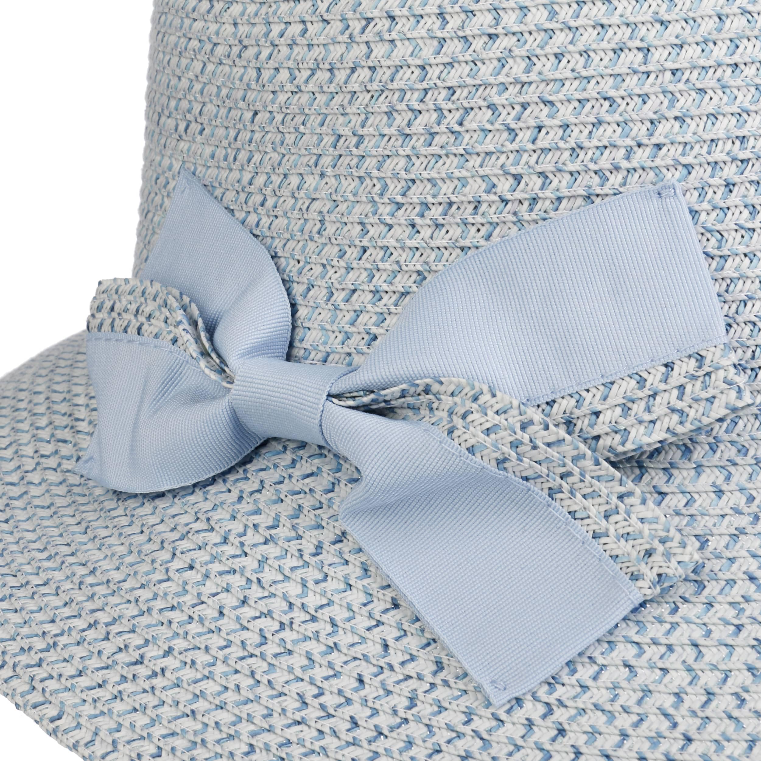 Seeberger Vallena Strohhut mit Schleife Glockenhut Sonnenhut Sommerhut Damenhut Damen - Frühling-Sommer Sommer