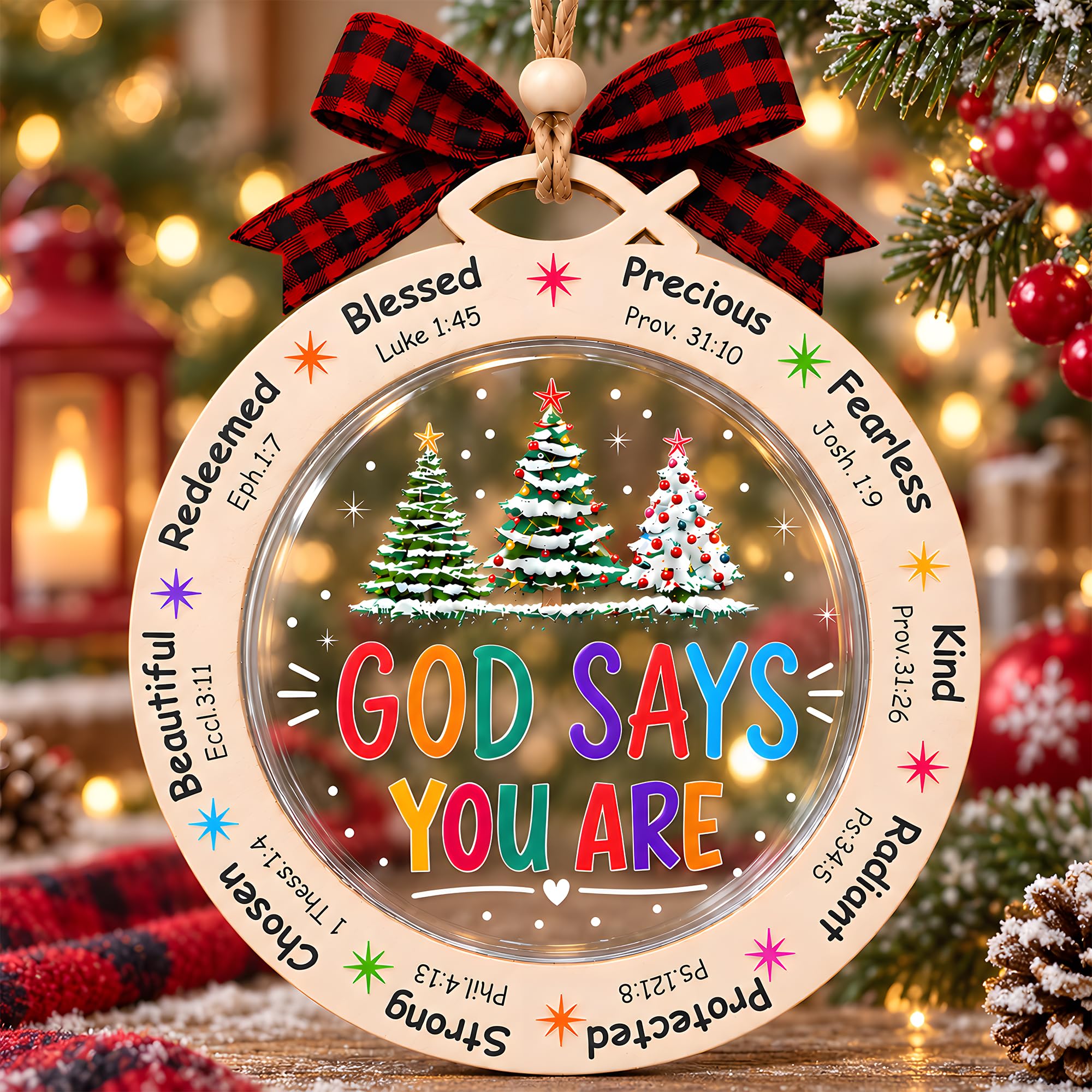 Christmas Ornaments 2026 - Christian Hanging Ornament | Stocking Stuffers