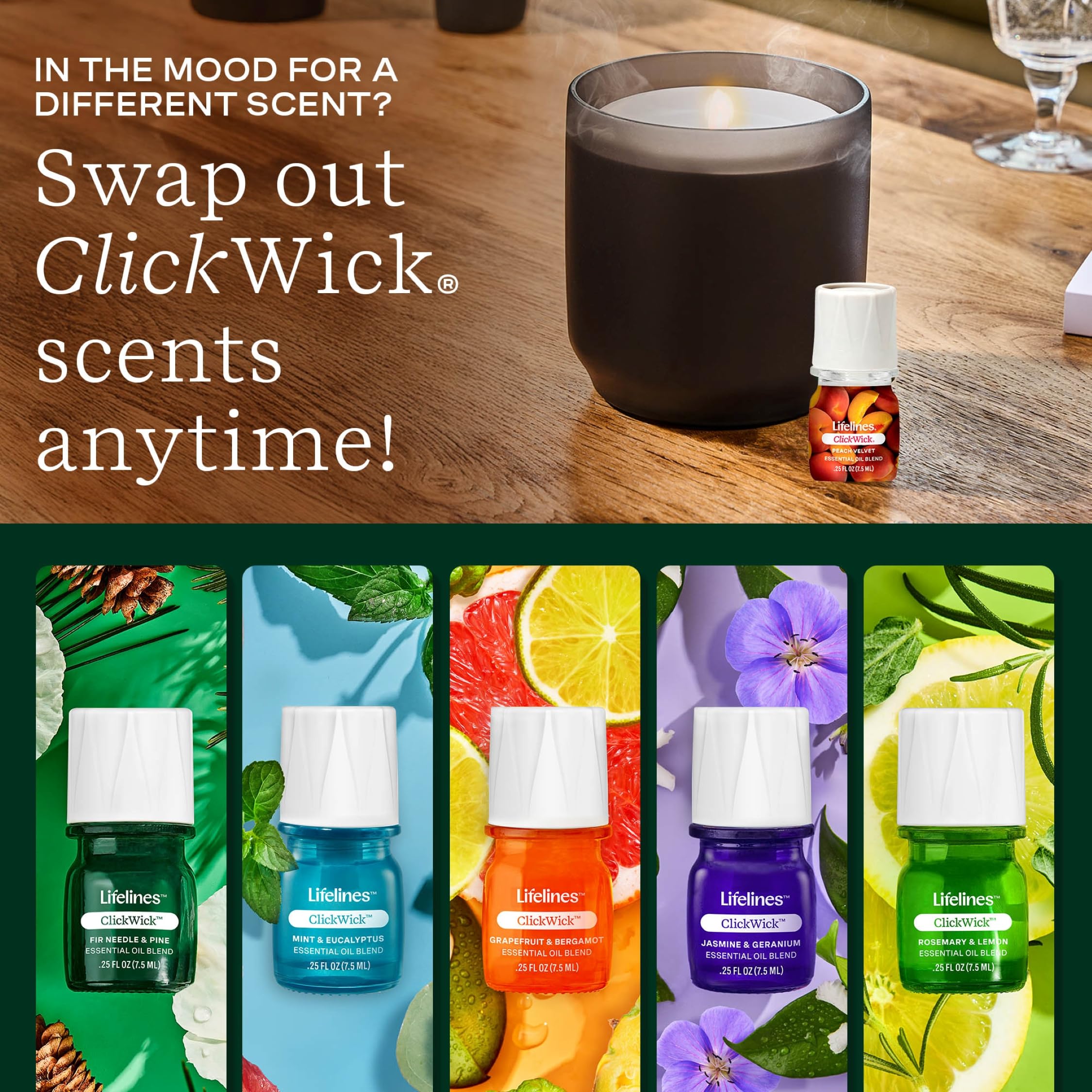 Amazon.com: ClickWick Essential Oil Blends for Lifelines Diffusers