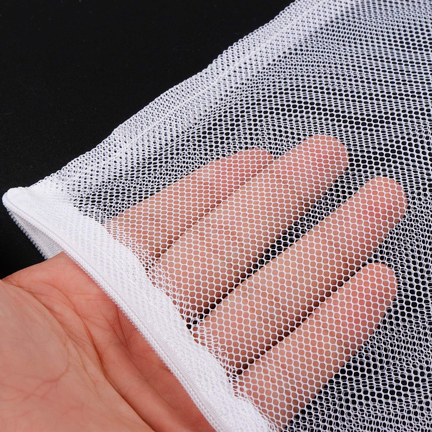 10 Pieces Aquarium Filter Bags Fish Tank Media Mesh Filter Bags Net Bag with Zipper for Charcoal Pelletized Remove Activated Carbon, Biospheres, Ceramic Rings image 4