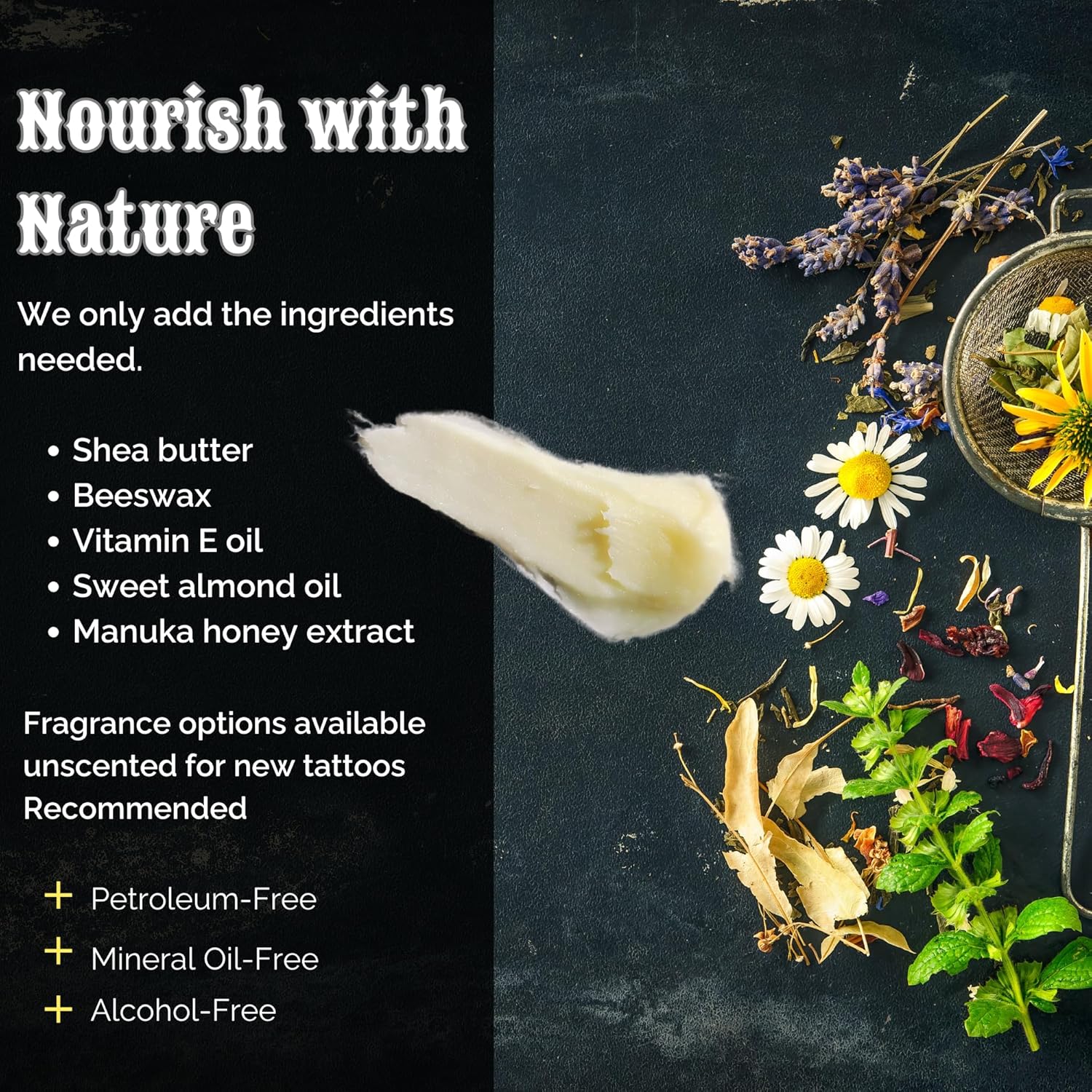 Tattoo Aftercare Balm – Fast Healing Tattoo Cream for New & Old Tattoos | Soothes, Hydrates & Brightens Ink | Natural Beeswax & Manuka Honey | 2 fl oz (2 Ounce, Coconut & Lime) - Image 5