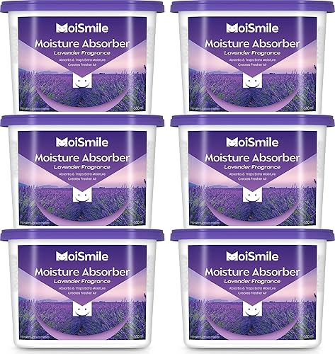 Miniatura 12 de Paquete de 6 absorbentes de humedad, deshumidificador de armario sin fragancia para baño, automóvil y sótano, cajas absorbentes de humedad Sin