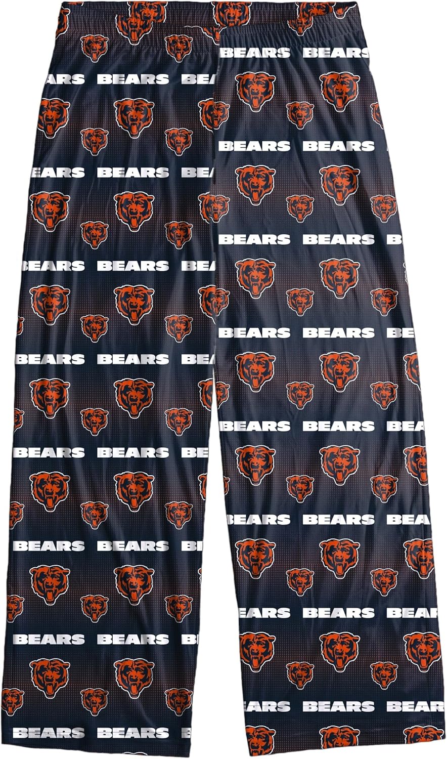 FOCO Chicago Bears Men's Scatter Pattern Pajama Lounge Multi Color Pants