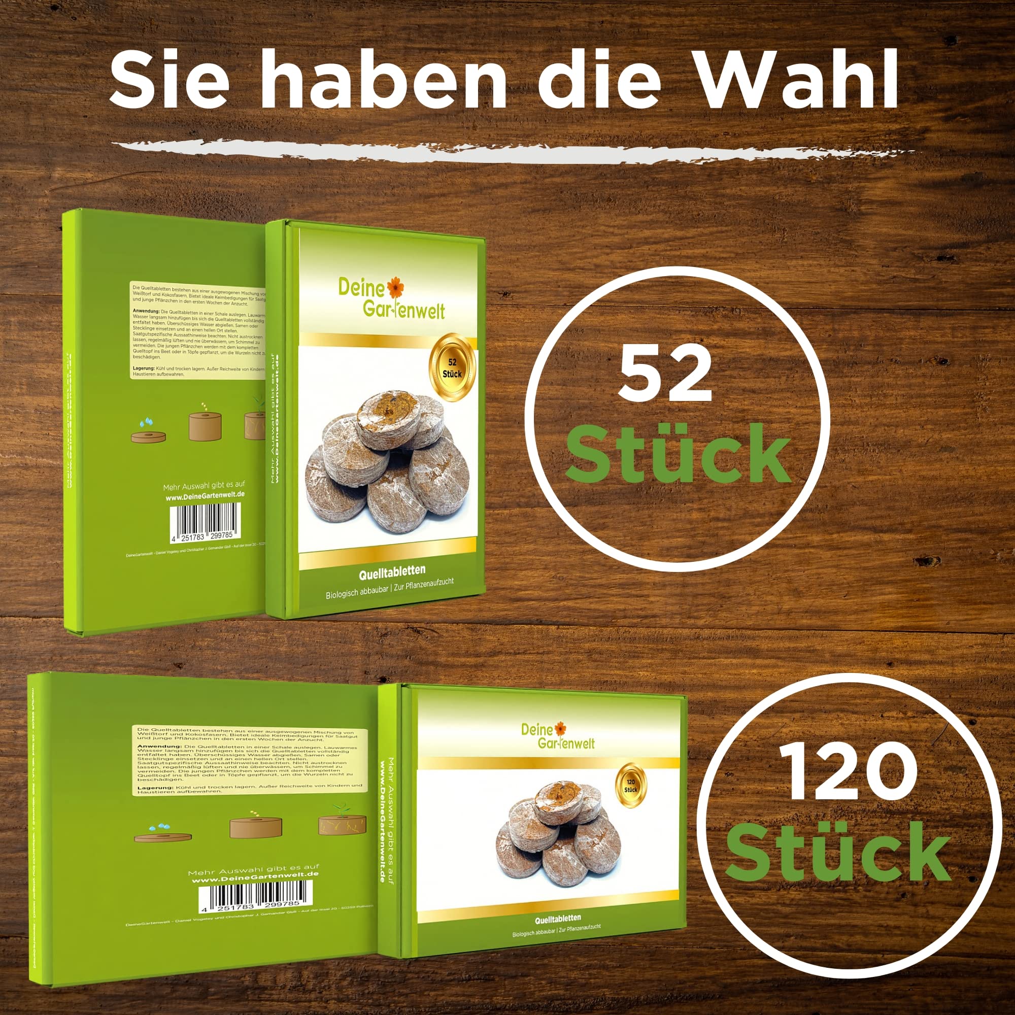 🌱 120 Pastillas De Coco-Turba (Quelltabs) Para Esquejes Y Semilleros – Deine Gartenwelt