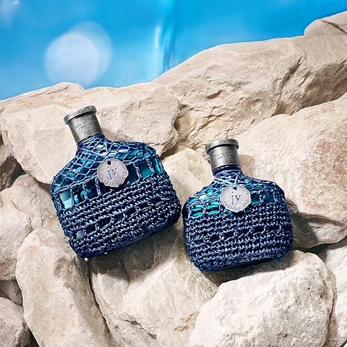 Miniatura 4 de John Varvatos Colonia para hombre, Artisan Blu Eau de Toilette EDT Spray, aroma Fougere de agua marina con notas de albahaca, pino y geranio