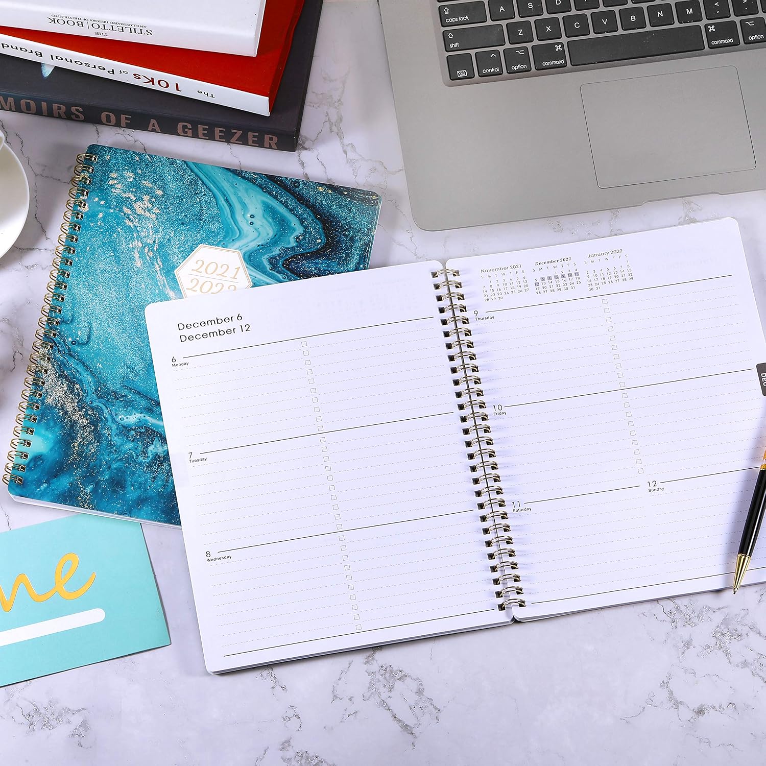 2021-2022 Planner - Academic Planner 2021-2022 from July 2021 to June 2022, Start in July 2021 not in January 2021, 8" x 9.8" with to Do List,Gorgeous Cover with Twin-Wire Binding
