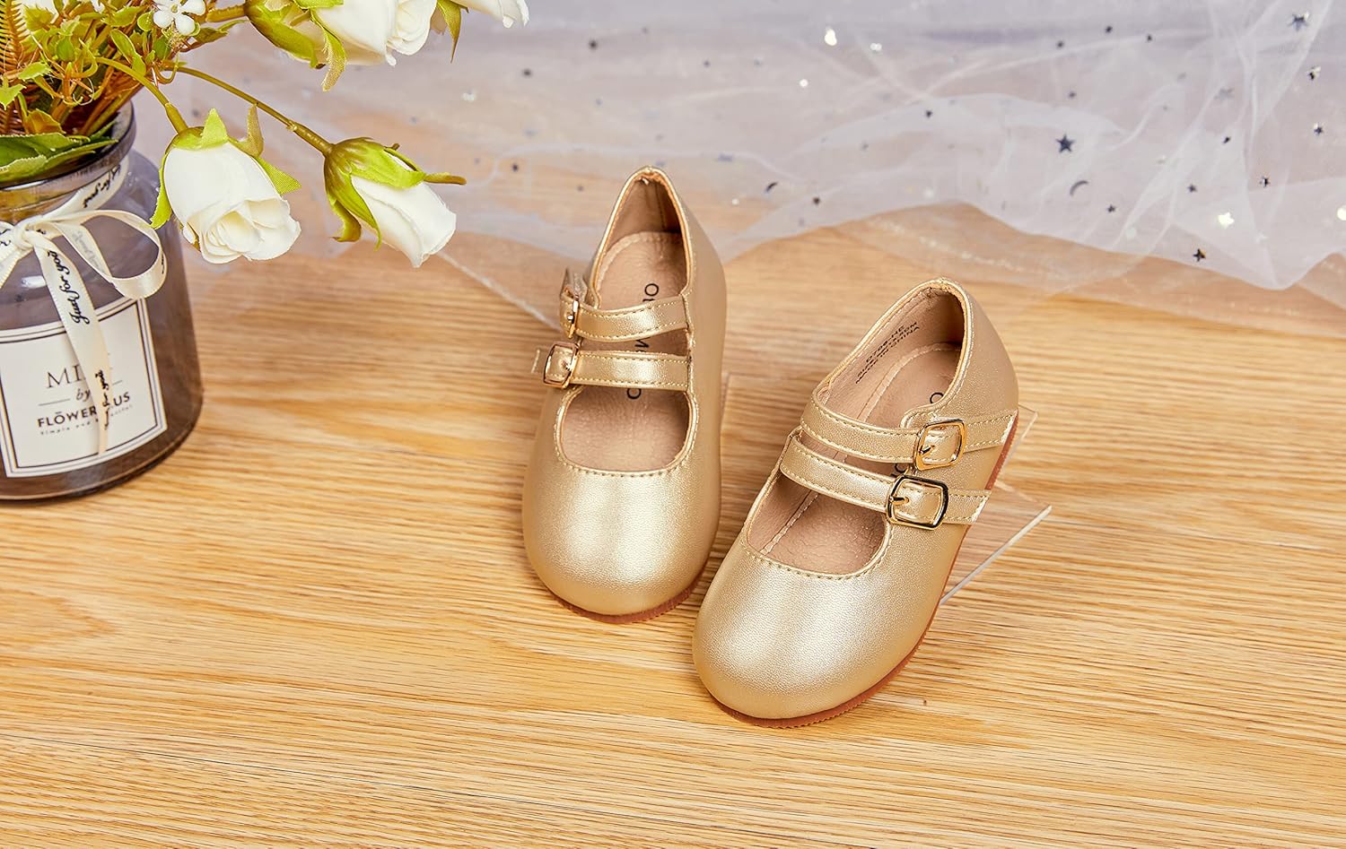 Otter MOMO Toddler/Little Girls Mary Jane Ballerina Flats Shoes Slip-on School Party Dress Shoes - Image 8