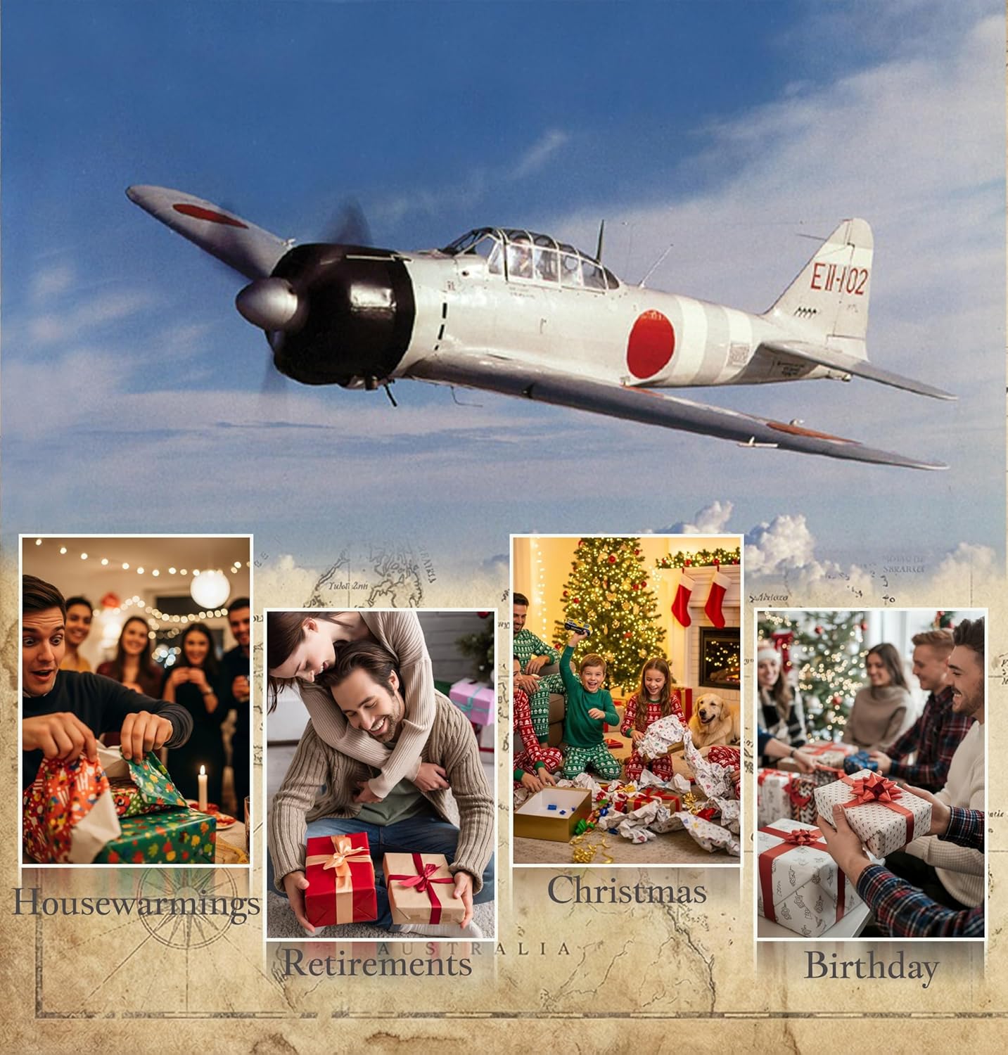 A6M Zero Die-cast Airplanes-1/72 Scale Japanese Navy WWII Carrier Aircraft Fighter Jet Metal Aircraft Model for Collector, Aviation Enthusiast-Premium Collectiable with Display Stand