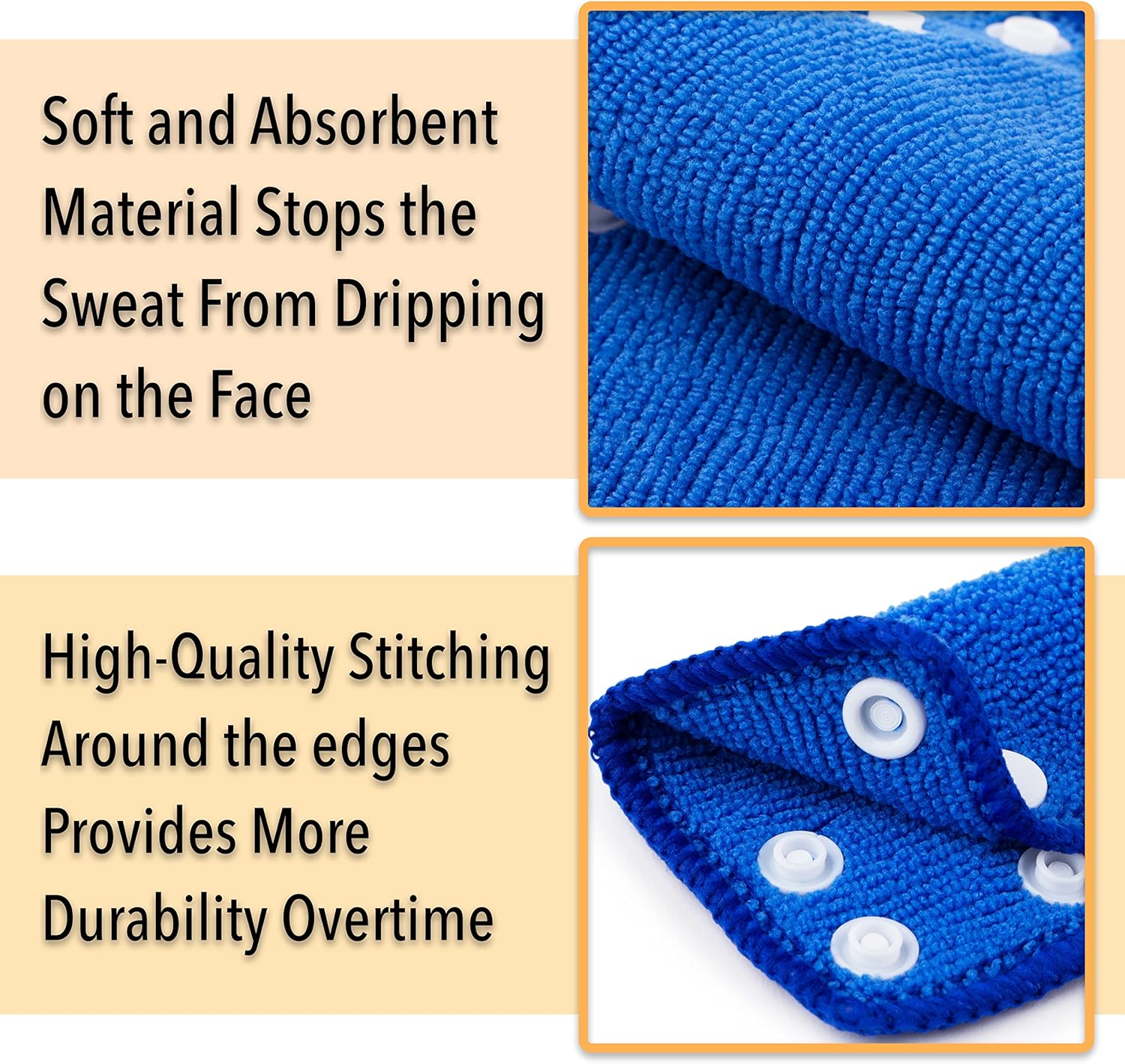 Koolsoo 6 Pieces Hard Hat Sweatbands Hardhat Sweatbands Practical Helmet Accessories Hard Hat Liner Sweat Bands For Construction Work Orange - View #8