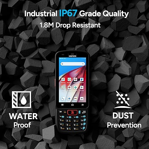 Miniatura 7 de MEFERI Escáner de código de barras Android ME40K, equipado con escáner cebra SE4710, 4+64GB 5180mAh, Android 12 PDA computadora móvil portátil