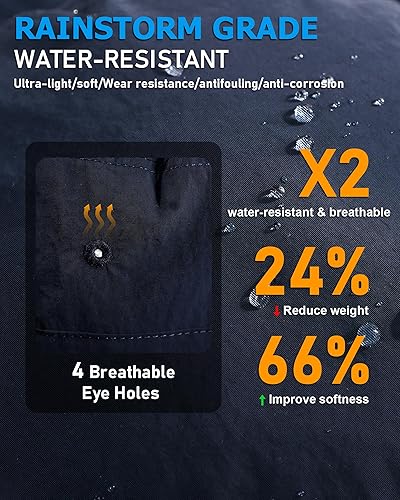 Miniatura 22 de Sombrero de lluvia impermeable para mujer, ala ancha, UPF50+, sombrero de sol de vaquero para hombre, plegable, suave, flexible, sombrero de playa