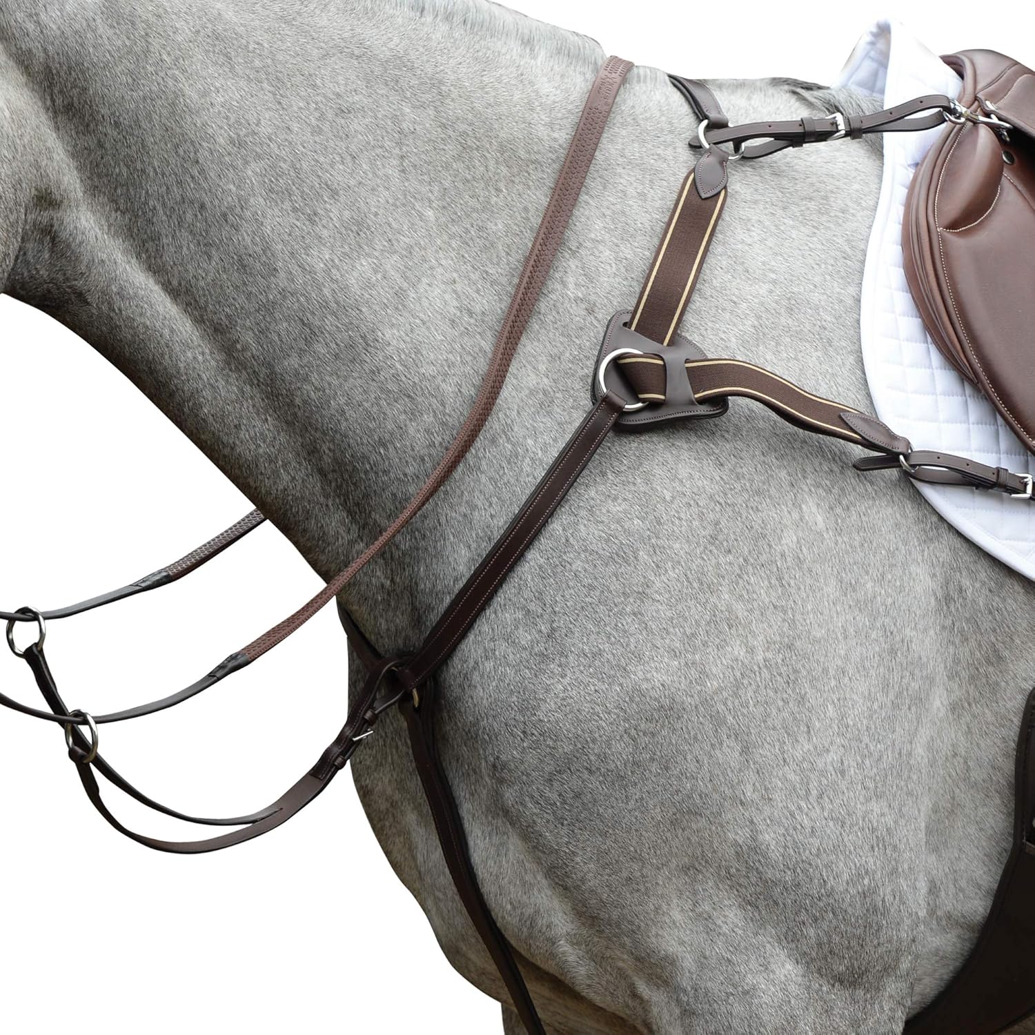 Collegiate 5-Point Breastplate IV, Brown, Cob