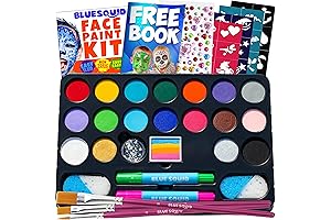Blue Squid Face Painting Kit for Kids – Ultimate Face Paint Kit...