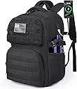 MOZETO Laptop Backpack, 17 Inch Tactical Inspired Utility Large Laptop Backpacks for Men with USB Charger Port 18x14x8 Flight Approved Personal ltem Travel Bag Computer Bag