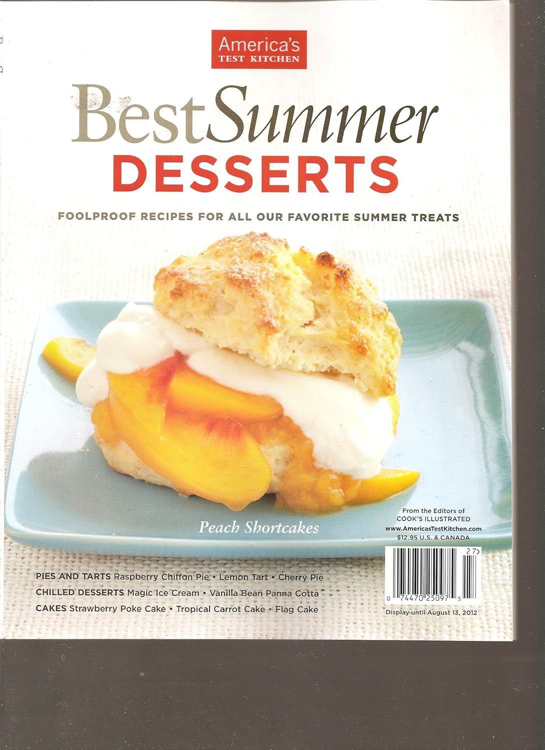 America's Test Kitchen Best Summer Desserts Magazine (Foolproof recipes