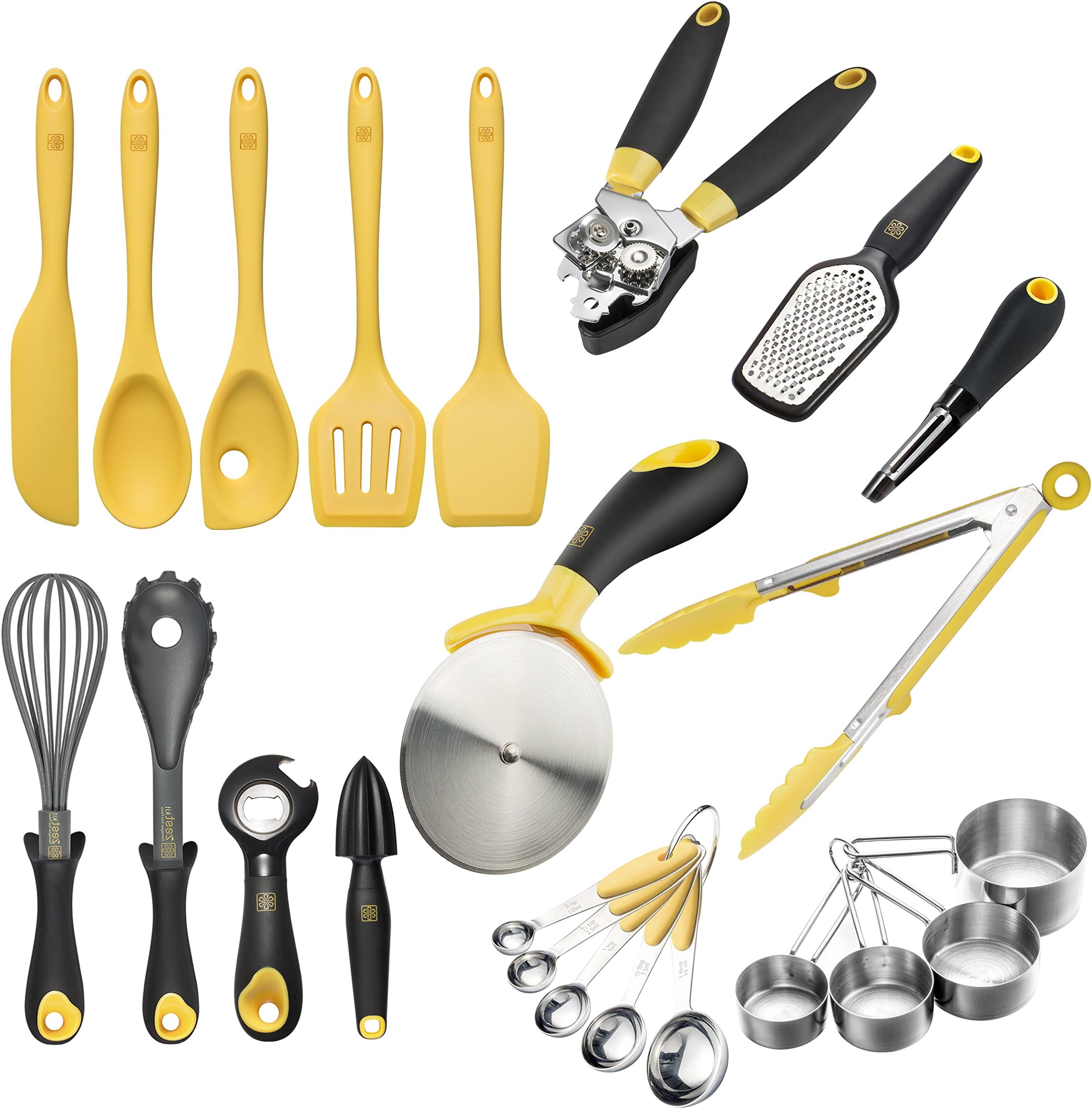 Zestkit Deluxe Silicone Cooking Utensils Set, Nonstick Kitchen Gadgets 23 Pieces