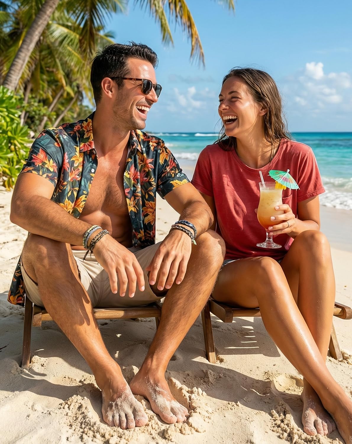 MAGNIVIT Mens Shirt Casual Button Down Short Sleeve Hawaiian Wrinkle Free Tropical Summer Beach Vacation Shirts - Image 3