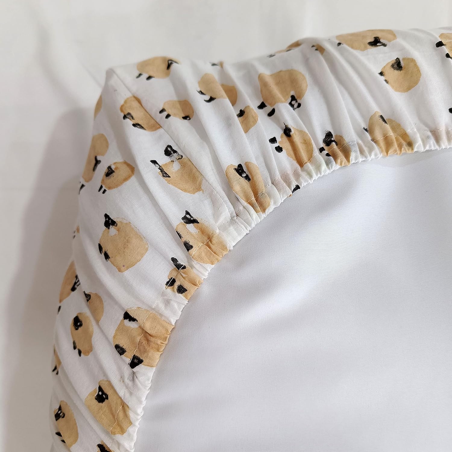 Trade Star 100% Cotton Duvet Cover Bedding Set for Boys & Girls Set Beautiful Toddler Bedding Set Hand Block Printed Baby Soft Crib Bedding Cover Set (Pattern - 8)