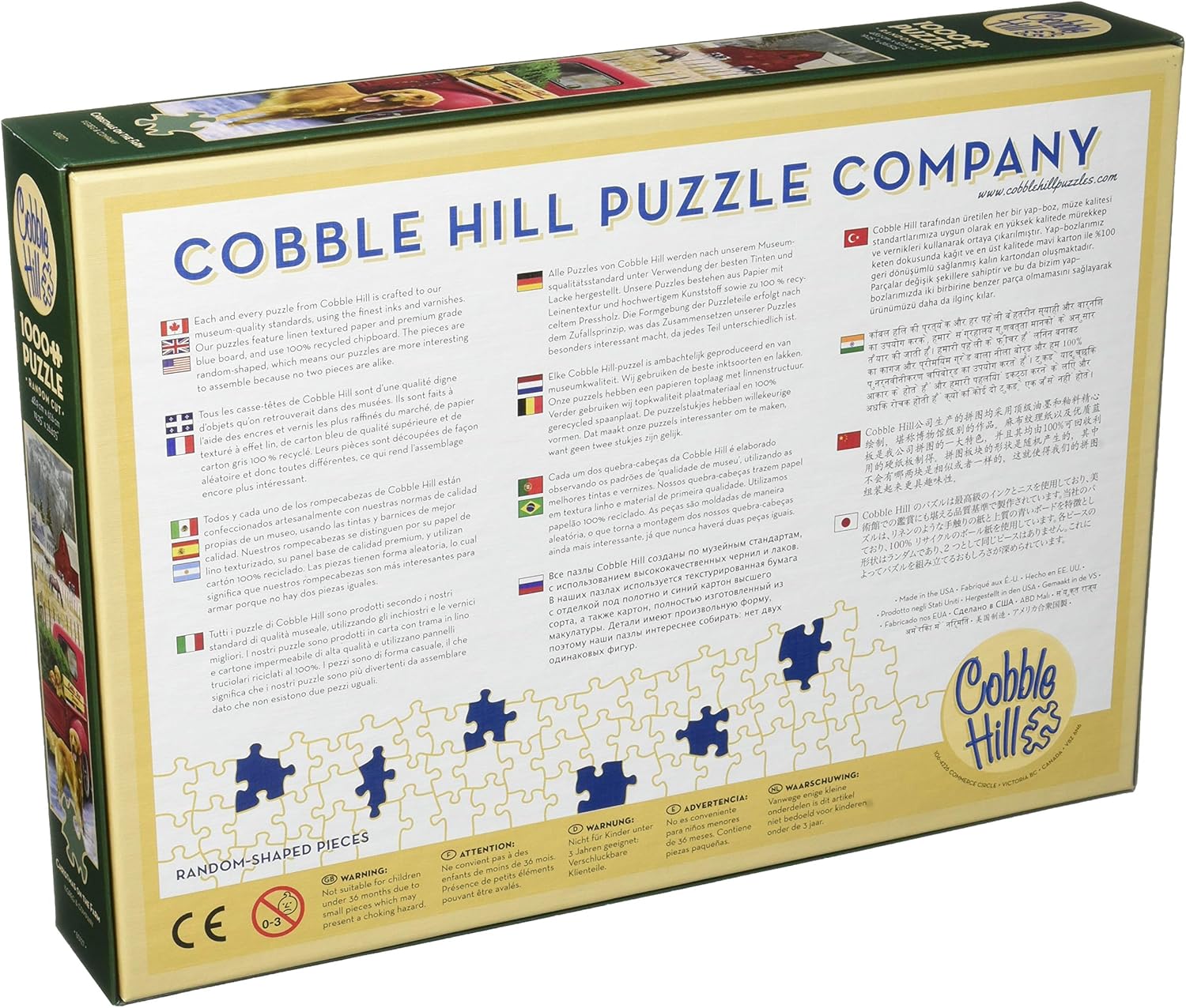 Cobblehill 80127 1000 pc Christmas on The Farm Puzzle, Various