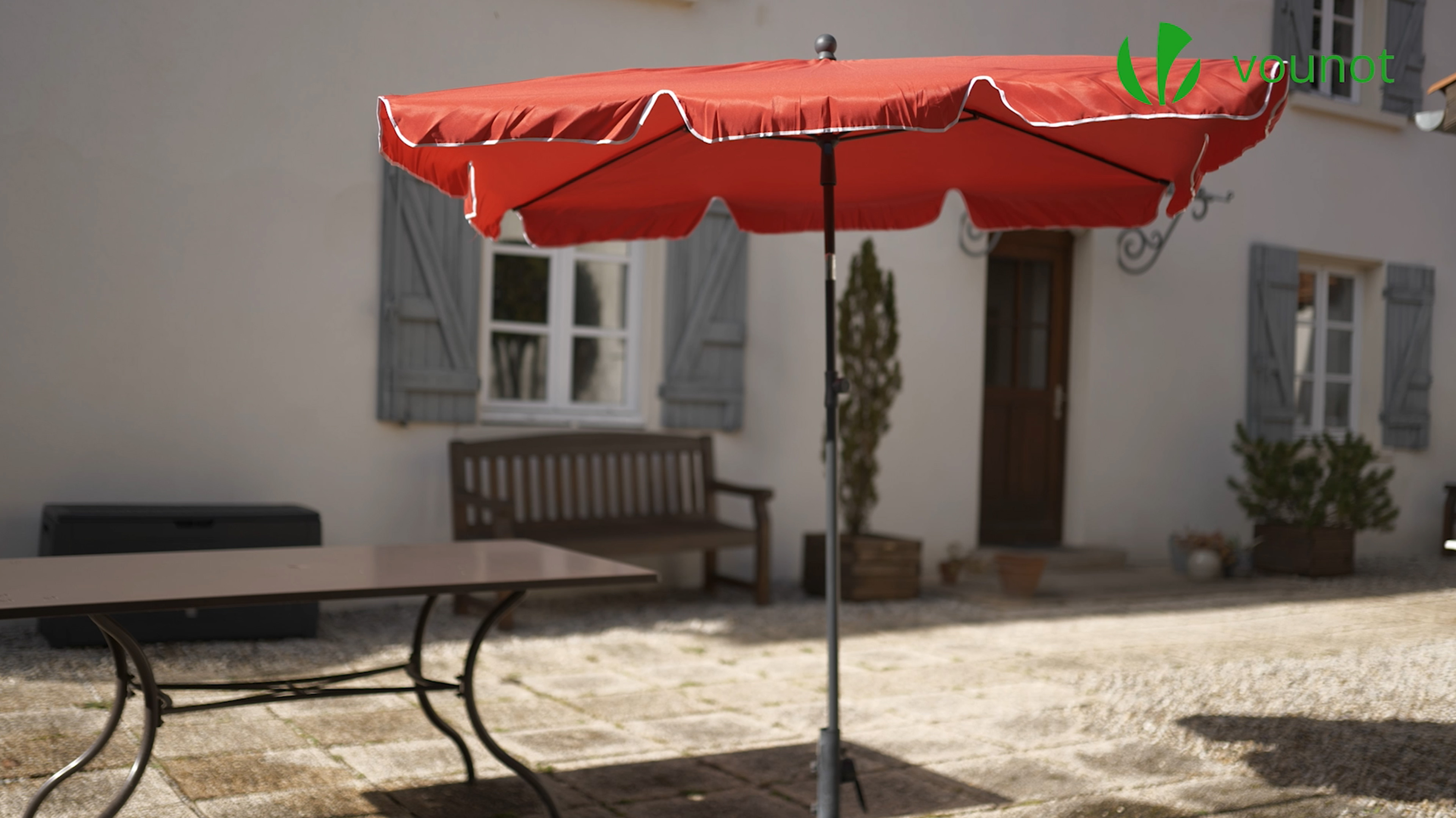 Ombrellone Rettangolare TLGREEN 200x125 Cm - Pieghevole, Protezione UV 50+, Tessuto 180g/m², Per Giardino E Balcone - 4