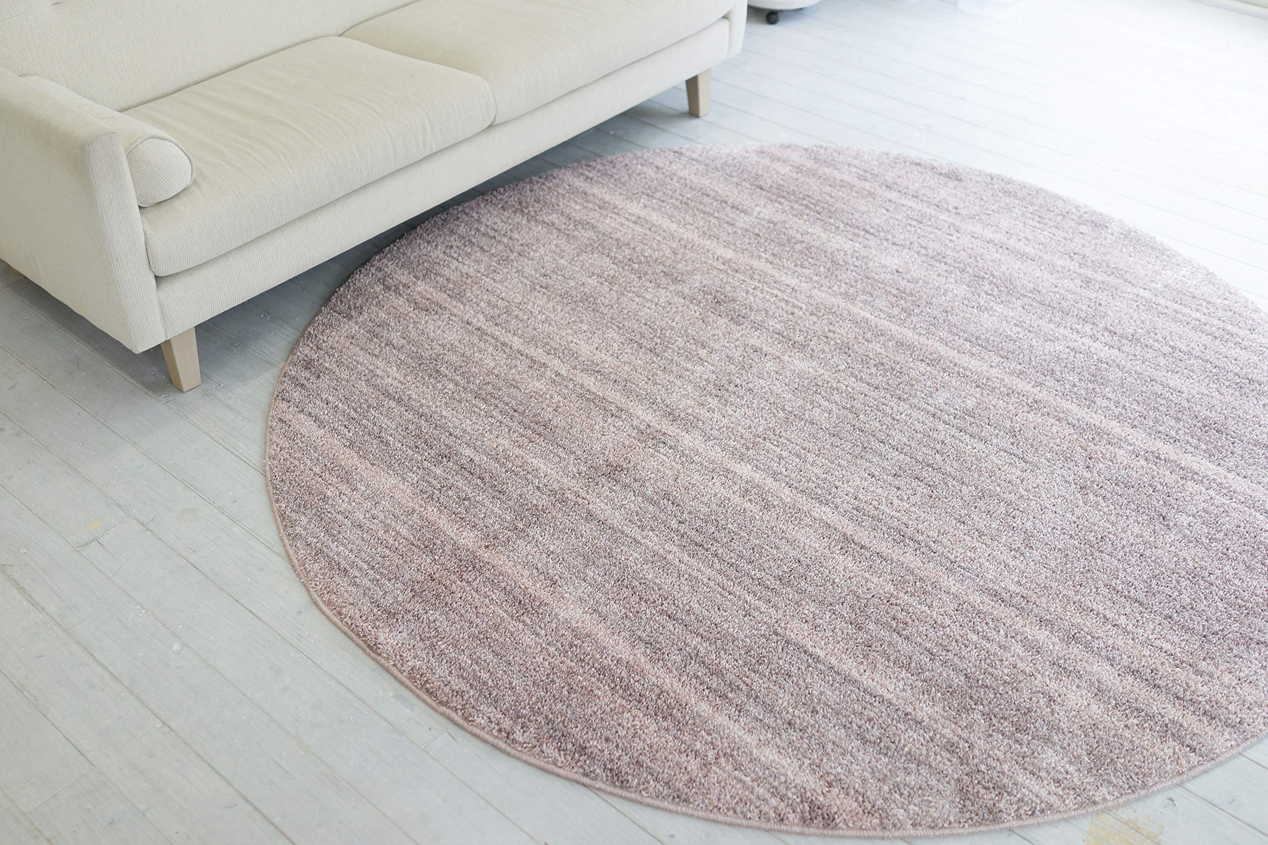 Amazon｜スミノエ(Suminoe) ラグ ピンク 円形 200×200cm 防炎 防ダニ