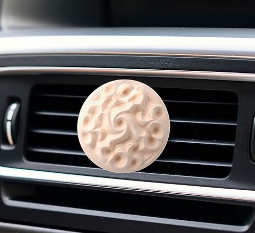 Miniatura 2 de Air Healing Ceramic Round Vine with Vent Clip- Natural Ceramic Air Freshener, Beautiful Car Interior Decoration, Nauturally Removes Odors with Fine