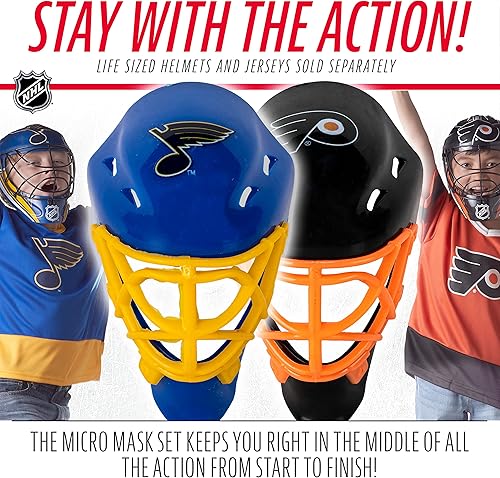 Miniatura 4 de Franklin Sports NHL seguimiento de posicionamiento en la liga con mini máscaras de los equipos