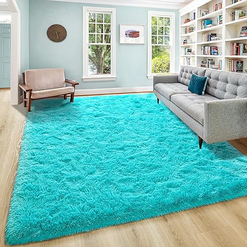 Vista 16 de JUNOVO - Alfombras de área ultra suaves de 3 x 5 pies, alfombras esponjosas para dormitorio, niños, niñas, bebés, sala de estar, suelo, cuarto