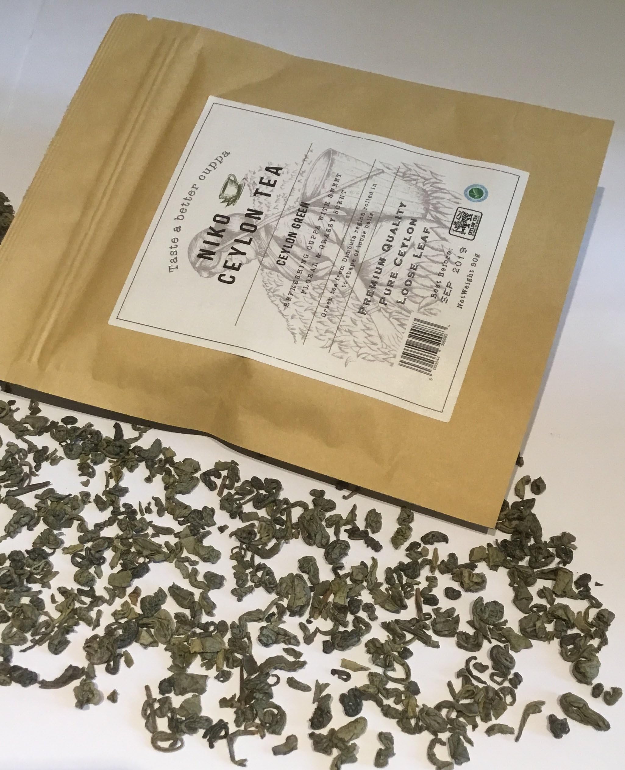 Ceylon Loose Tea - Ceylon Green (50g Resealable Pouch)