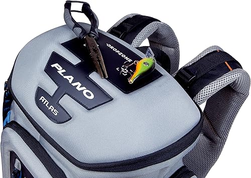 Miniatura 5 de Plano Atlas 3700 - Mochila de pesca para aparejos, material EVA gris, incluye 3 cajas de utilidad 3750 para gusanos, señuelos y cebos, base