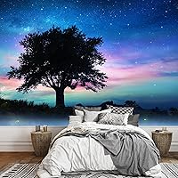 Vista 13 de Empapelado Signford para pared, extraíble, diseño de bosque, para dormitorio y sala de estar