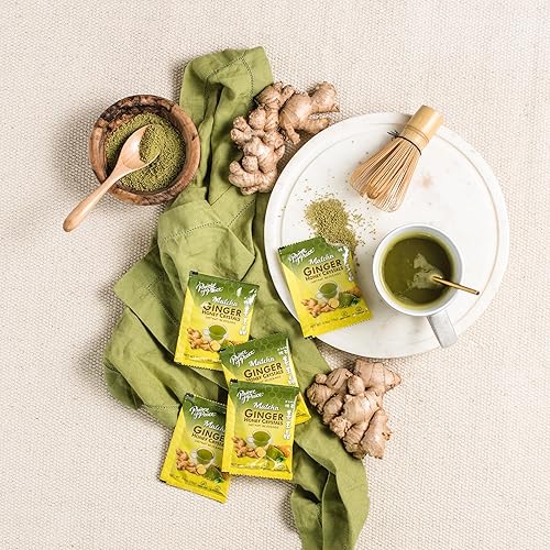 Miniatura 7 de Prince of Peace Cristales instantáneos de miel de jengibre, paquetes individuales de 60 bolsitas - Bebida instantánea caliente o fría que calma la