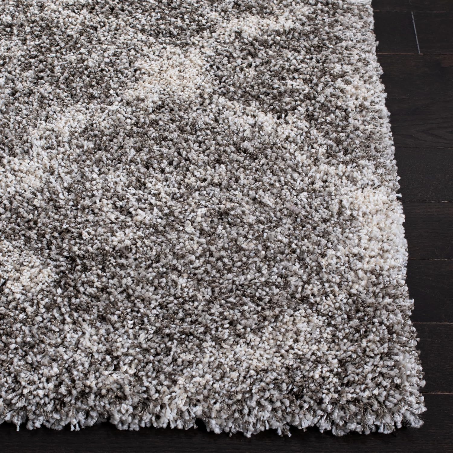 SAFAVIEH Hudson Shag Collection Runner Rug - 2'3" x 8', Grey & Ivory, Modern Trellis Design, Non-Shedding & Easy Care, 2-inch Thick Ideal for High Traffic Areas in Living Room, Bedroom (SGH269F)