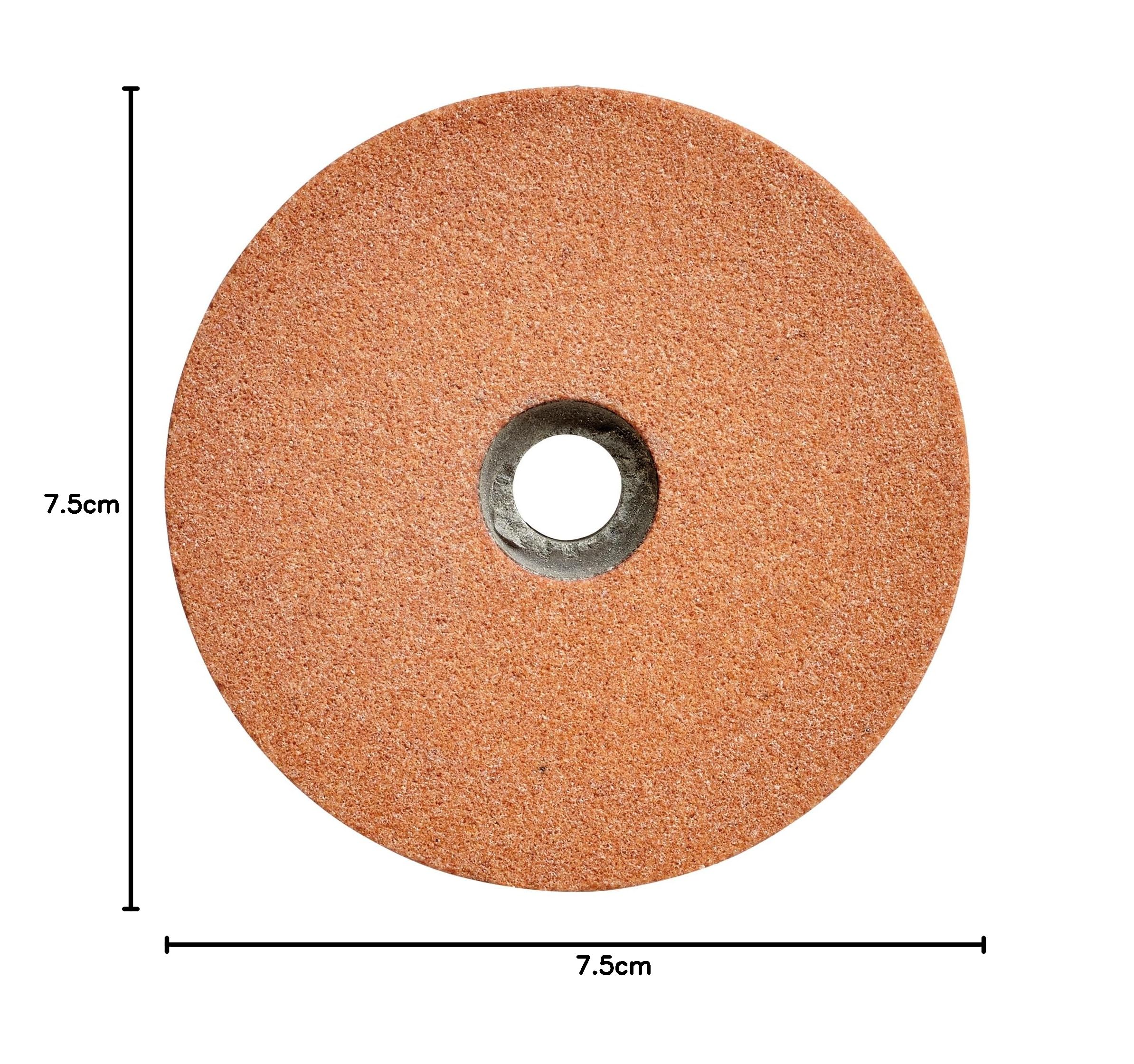 Oryginalna tarcza szlifierska Einhell Ø 75 mm (akcesoria do podwójnej szlifierki, pasuje do szlifierek podwójnych Einhell TC-XG 75 Kit i TH-XG 75, ziarnistość K120, uchwyt 10 mm)