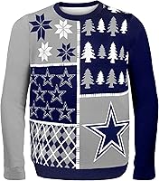 Vista 15 de FOCO NFL Unisex-Adult NFL Busy Block Ugly Sweater