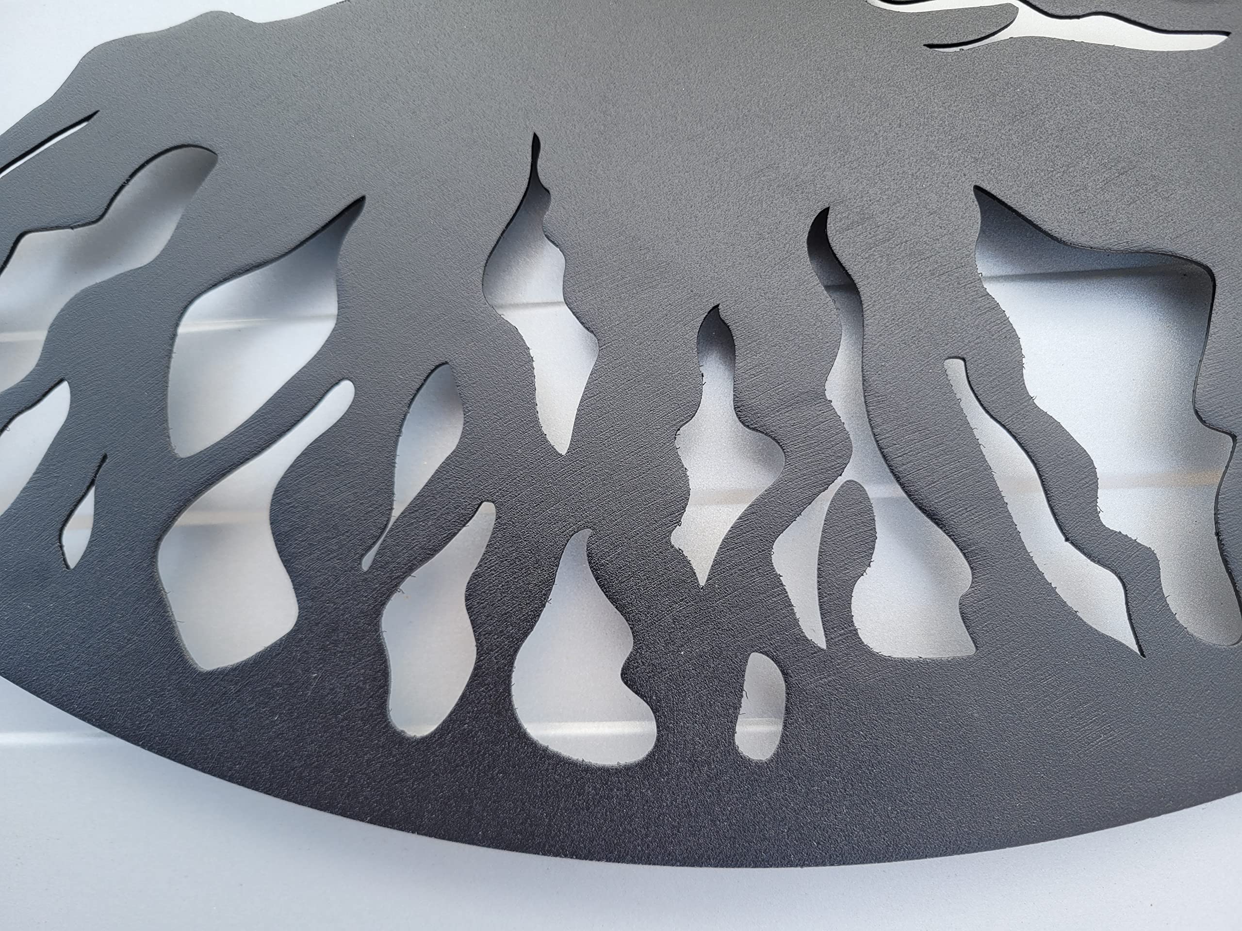 MetalArtWallDecor Arbre de Vie Décoration Murale en métal, 59,7 cm, Noir