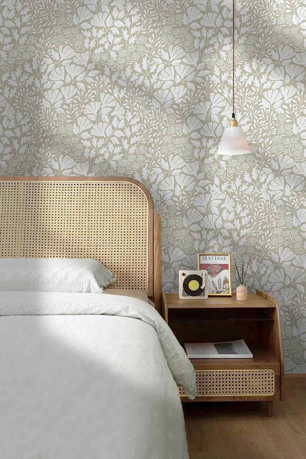 Safiyya Floral Peel and Stick Wallpaper Boho Wallpaper for Bedroom Contact Paper for Cabinets and Drawers Self Adhesive Removable Wallpaper 393''×17.3"