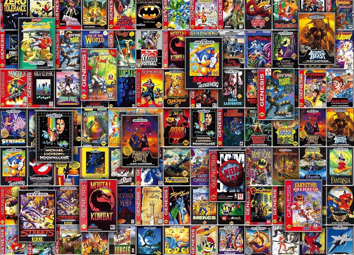 The Genesis of Gaming 1000-Piece Jigsaw Puzzle for Adults, Kids | Interactive Brain Teaser, Educational Toys & Games for Home, Indoor Activities, Building Sorting Toys for Creative Play
