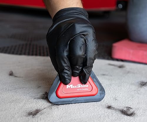 Miniatura 7 de Maxshine Mini herramienta de eliminación de pelo de mascotas  3 dientes laterales para el interior del coche y alfombras, perros, gatos y más