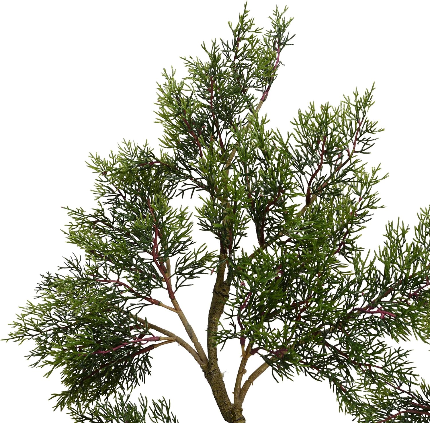 Vickerman Everyday Artificial Potted Cedar Tree 4ft Tall - Natural Green Cedar Decor- Indoor Home Office Faux - Christmas Or All Season Decoration