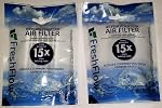Fresh Flow W10311524 Air Filter Cartridge for Whirlpool Refrigerator's 2-Pack