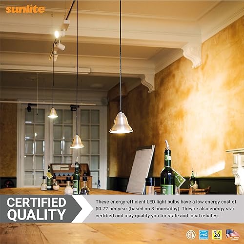 Miniatura 6 de Sunlite Foco reflector LED PAR16 41800, 6 vatios (50 W  ), 500 lúmenes, base E26 media, regulable, reflector, 90 CRI, Energy Star, listado ETL,